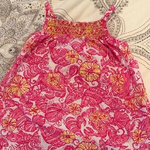 Lilly Pulitzer Pink and Yellow Kids Dress